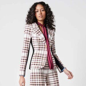 Smythe - Blush & Black Patch Pocket Blazer